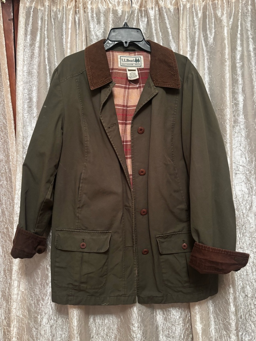 L.L. Bean Olive (Loden) Green Utility Women's Adirondack Barn Coat